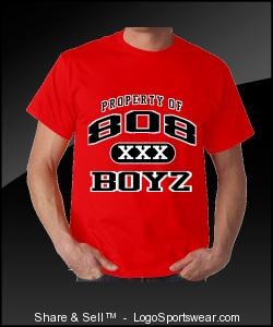 808 "BOYZ" (RED) Design Zoom